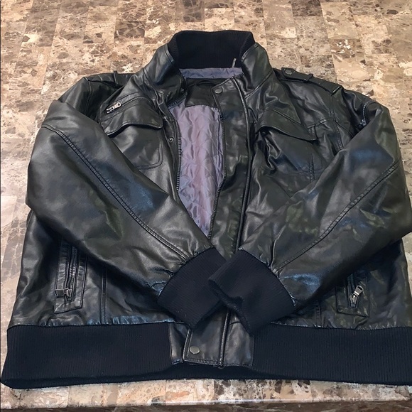 Calvin Klein Other - Calvin Klein faux leather/bomber Coat